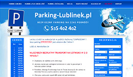 Parking przy lotnisku Łódź Lublinek